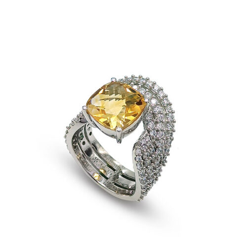 VRG-0802 / 2351  SILVER 925  Gross Wt. 8.4700 Gms  RING
