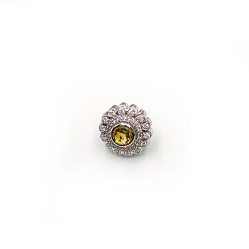 VBT-1023/2 / 3333  SILVER 925  Gross Wt. 4.3900 Gms  BUTTON